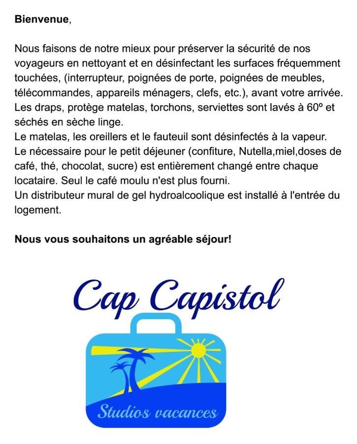 אגדה Cap Capistol Studio Avec Terrasse, Vue Port מראה חיצוני תמונה